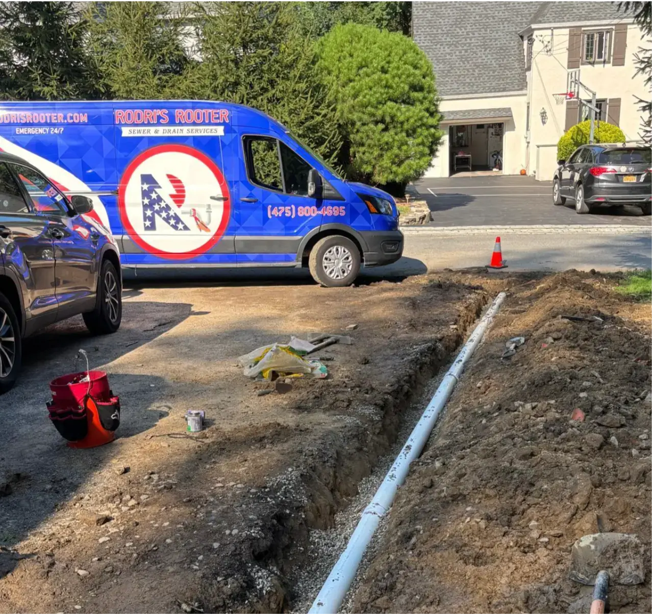 Main sewer line cleaning in Connecticut